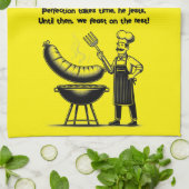 BBQ Master’s Humorous Poem  キッチンタオル (折り畳み)