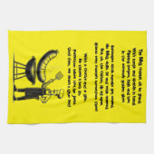 BBQ Master’s Humorous Poem  キッチンタオル (横)