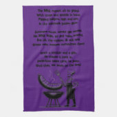 BBQ Master’s Humorous Poem  キッチンタオル (縦)