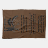 BBQ Master’s Humorous Poem キッチンタオル (横)