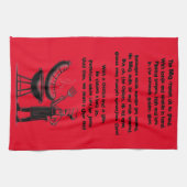 BBQ Master’s Humorous Poem  キッチンタオル (横)