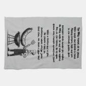 BBQ Master’s Humorous Poem  キッチンタオル (横)