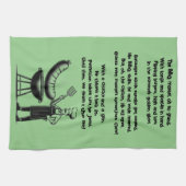 BBQ Master’s Humorous Poem  キッチンタオル (横)