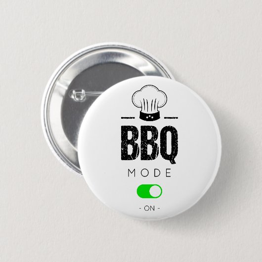BBQ mode on 缶バッジ (正面&裏面)