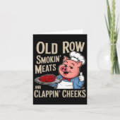 Bbq Old Row Smoking Meats And Clappin Cheeks  カード (正面)