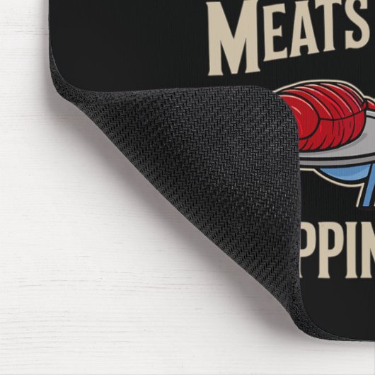 Bbq Old Row Smoking Meats And Clappin Cheeks マウスパッド (コーナー)