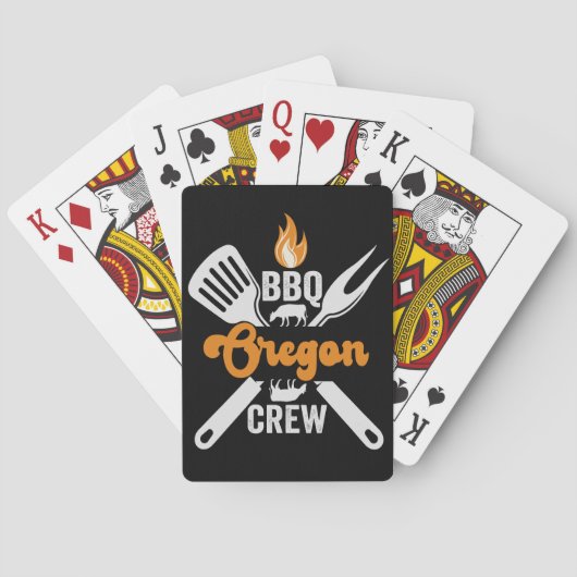 BBQ Oregon Crew American おもしろい Family Matching トランプ (裏面)