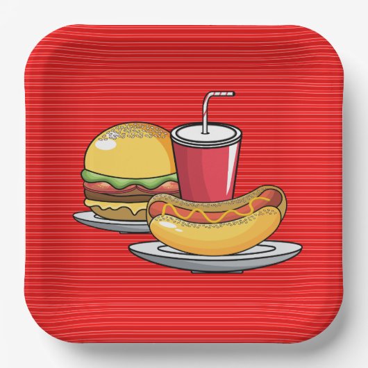 BBQ Party ペーパープレート (正面)