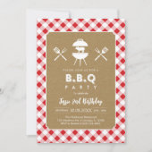 BBQ Party Birthday Invitation 招待状 (正面)