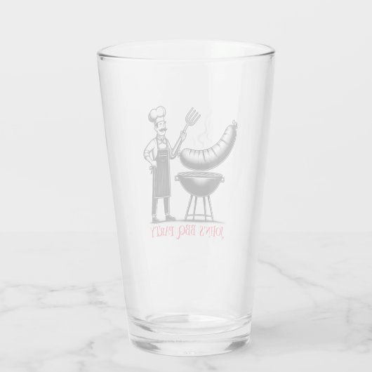 BBQ Party  Personalized Chef  タンブラーグラス (裏面)