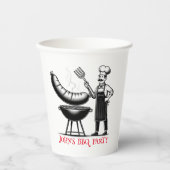 BBQ Party  Personalized Chef  紙コップ (正面)