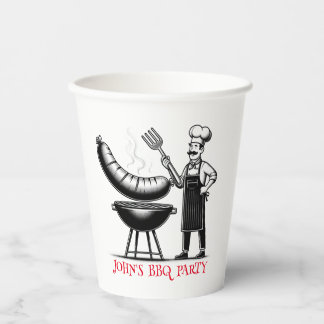 BBQ Party Personalized Chef 紙コップ