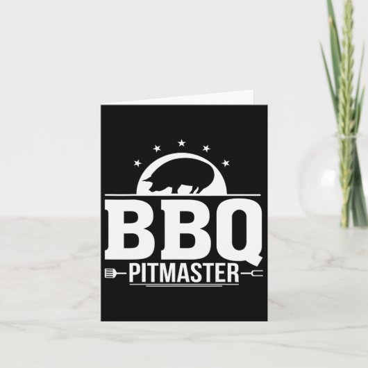 Bbq Pitmaster Grill Master Tee For Byrbecue Lovers カード (正面)