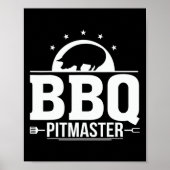 Bbq Pitmaster Grill Master Tee For Byrbecue Lovers ポスター (正面)
