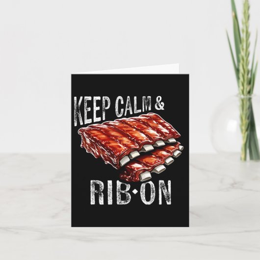 Bbq Rib Gr上の予備リ保ブ愛人の穏やかさとリブ カード (正面)