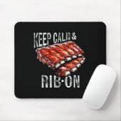 Bbq Rib Gr上の予備リ保ブ愛人の穏やかさとリブ マウスパッド (マウス)
