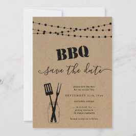 BBQ Save the Date Card 招待状