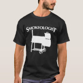 BBQ SmokeologistのおもしろTシャツ Tシャツ (正面)