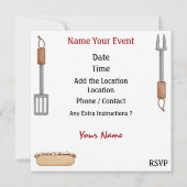 BBQ ! SRF 招待状 (裏面)