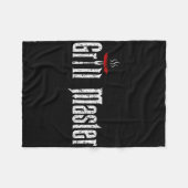 Bbq Tシャツことわざ フリースブランケット (正面(横))