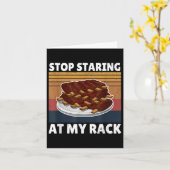 Bbq Teeおもしろいがラストップックのグリルのマスターを見る カード (黄色い花)