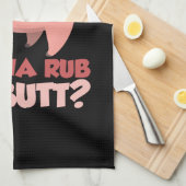 BBQ - Wanna Rub Myお尻 キッチンタオル (四つ折り)
