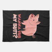 BBQ - Wanna Rub Myお尻 キッチンタオル (横)