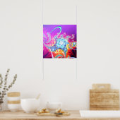 bbqshoesによる原子フラクタルアートの時代 ポスター (キッチン)