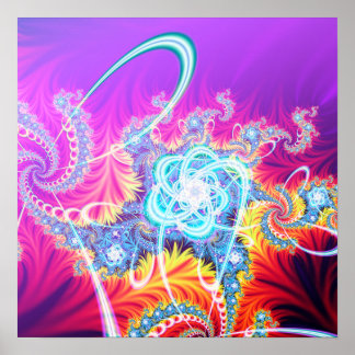 bbqshoesによる原子フラクタルアートの時代 ポスター