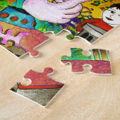 bbqshoesによる"こつ考えるな事故"の元の芸術 ジグソーパズル (側面)