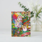 bbqshoesによる"こつ考えるな事故"の元の芸術 ポストカード (スタンド正面)