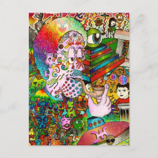 bbqshoesによる"こつ考えるな事故"の元の芸術 ポストカード (正面)