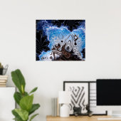 BBQSHOES: Fractal Artデザイン103985 ポスター (ホームオフィス)