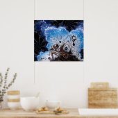 BBQSHOES: Fractal Artデザイン103985 ポスター (キッチン)