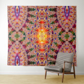 BBQSHOES™ Hrbshbrフェニックスエネルギーフラクタル タペストリー (インサイチュ(横))