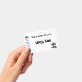 BBSの代名詞 彼/彼女 バッジ (手持ち)