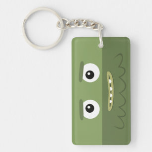 BBSSのおもしろいバンド緑Keychain キーホルダー