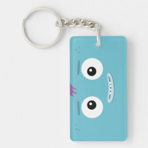 BBSSのおもしろいバンド青Keychain キーホルダー