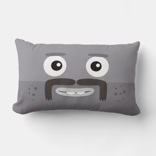 BBSSのカウボーイの枕(21" x13") ランバークッション (正面)