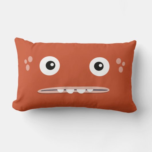 BBSSのタコの枕(21" x13") ランバークッション (正面)