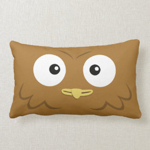BBSSのフクロウの枕(21" x13") ランバークッション