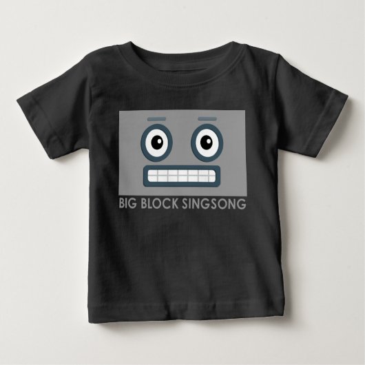 BBSSのロボットベビーのTシャツ ベビーTシャツ (正面)
