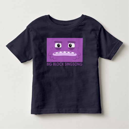 BBSSのLaのティーのDahの紫色の幼児のTシャツ トドラーTシャツ (正面)