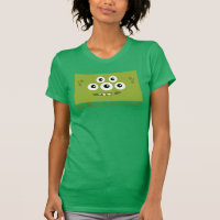 BBSSのLaのティーのDahの緑の女性のTシャツ