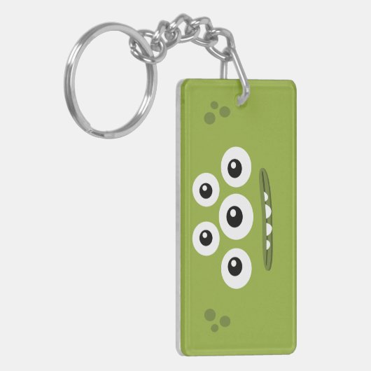 BBSSのLaのティーDah緑のKeychain キーホルダー (正面左)