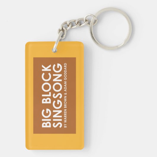 BBSS違うで黄色いKeychain キーホルダー (裏面)