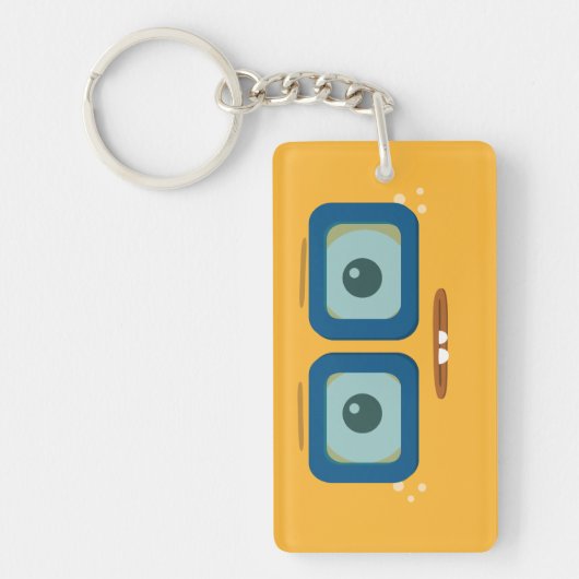 BBSS違うで黄色いKeychain キーホルダー (正面)