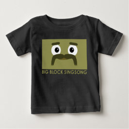 BBSS Moustachios #3のベビーのTシャツ ベビーTシャツ