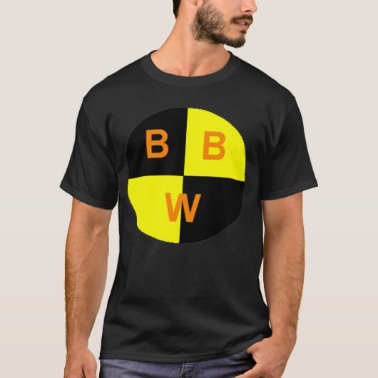 BBWのロゴのTシャツ(黒) Tシャツ (正面)