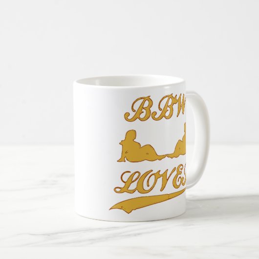 BBWの恋人(大きく美しい女性) コーヒーマグカップ (正面右)